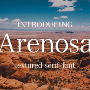 فونت سریف تکسچردار Arenosa