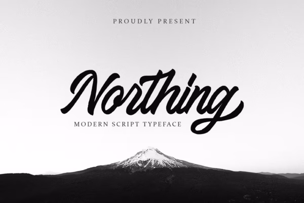 Northing-Modern-Script-Font فونت اسکریپت مدرن Northing