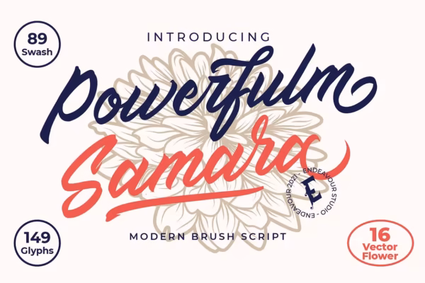 Powerfulm-Samara فونت Powerfulm Samara
