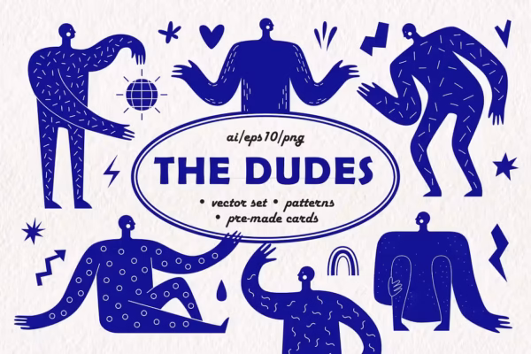 The-Dudes-Abstract-figures (6) شخصیتهای انتزاعی The Dudes
